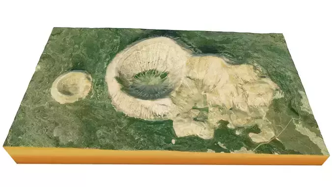Caldera blanca 3d model terrain 3D model
