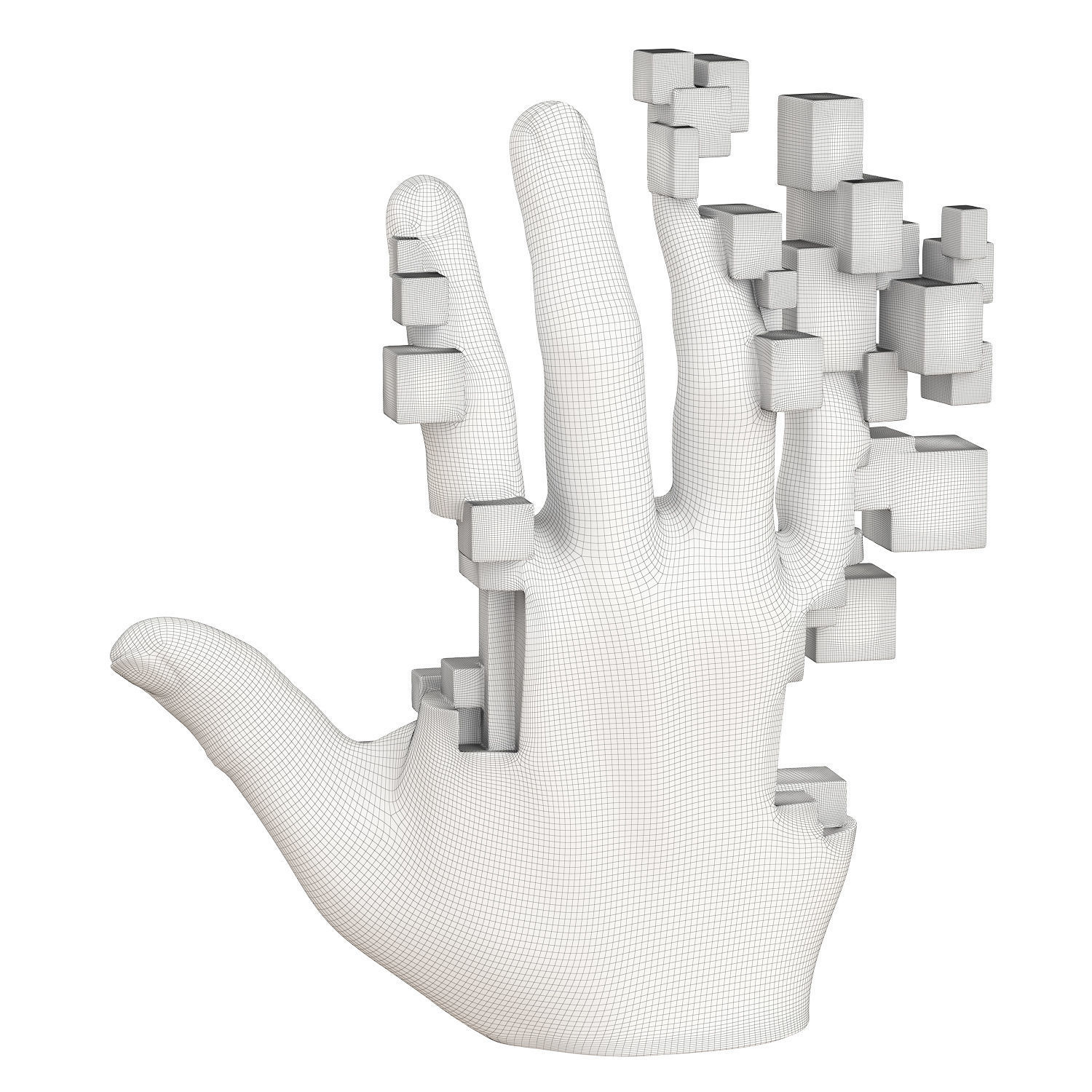 Figurine Hand Handi 3D model_6