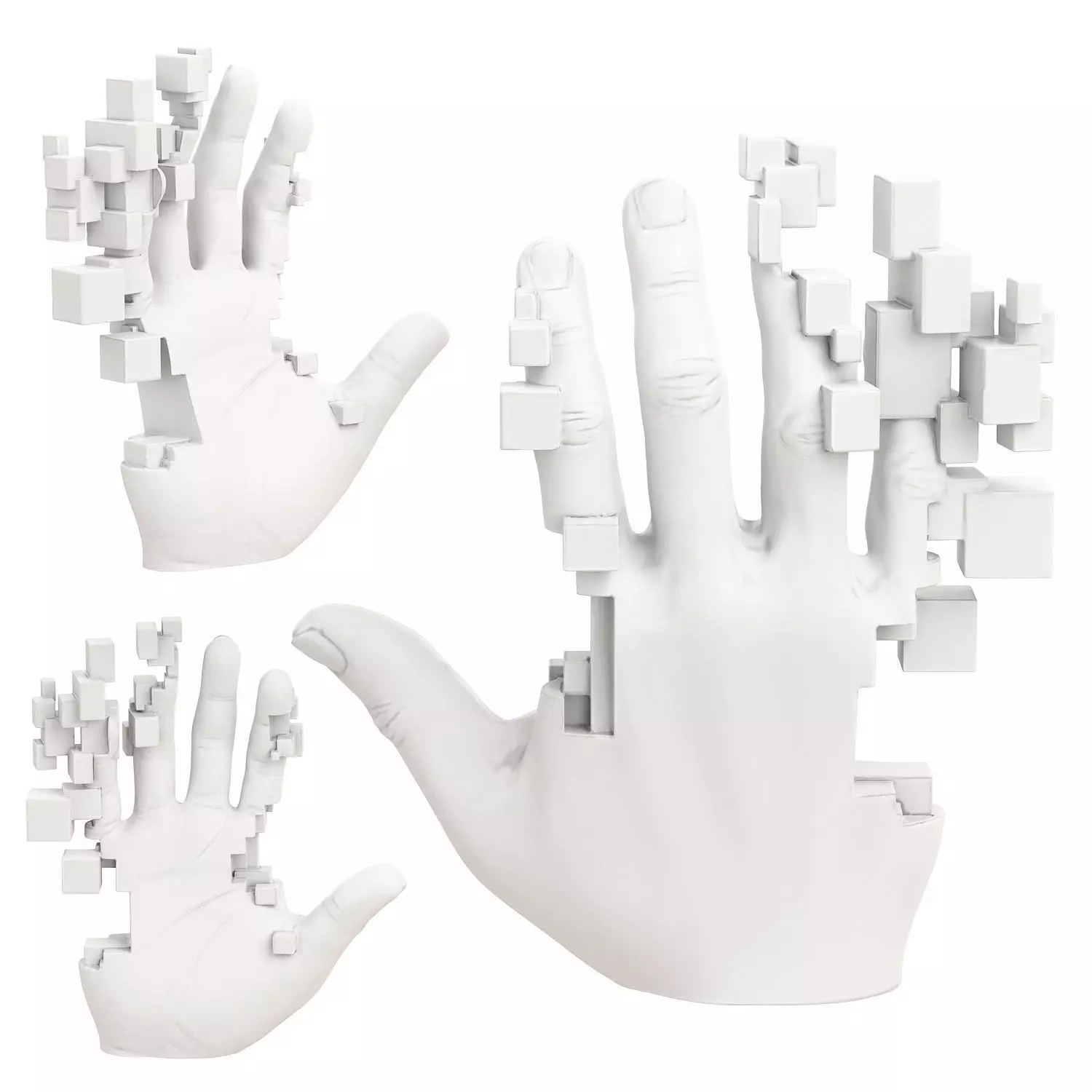 Figurine Hand Handi 3D model_0