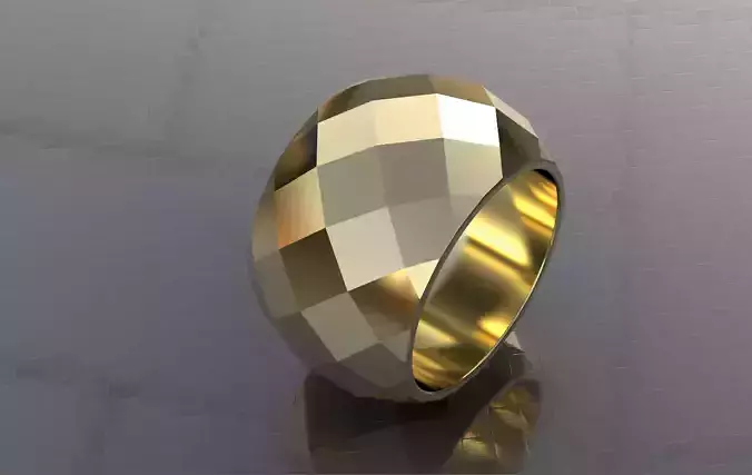 ring with rhomb texture