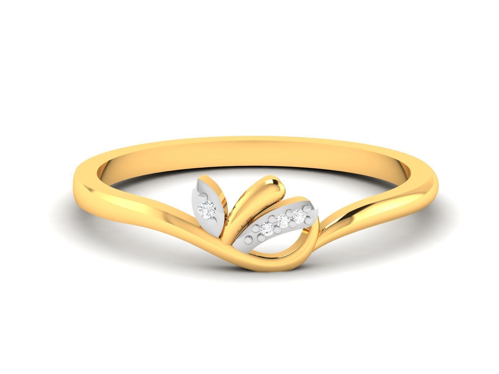 Diamond Ring For Women 3d Print Model 3D print model_1