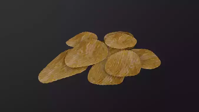Potato Chips 3D Model