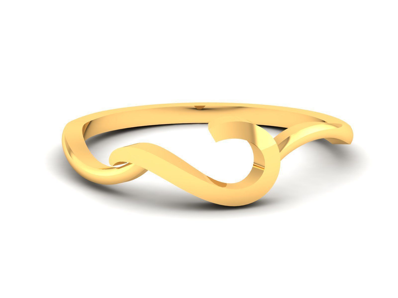 Diamond Ring For Women 3d Print Model 3D print model_1