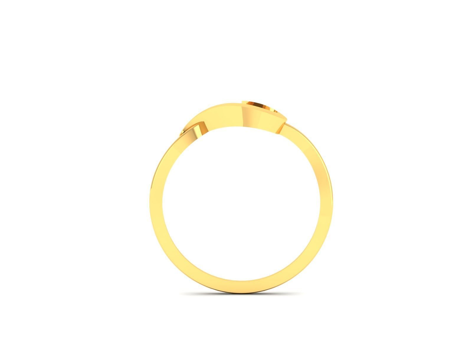 Diamond Ring For Women 3d Print Model 3D print model_7