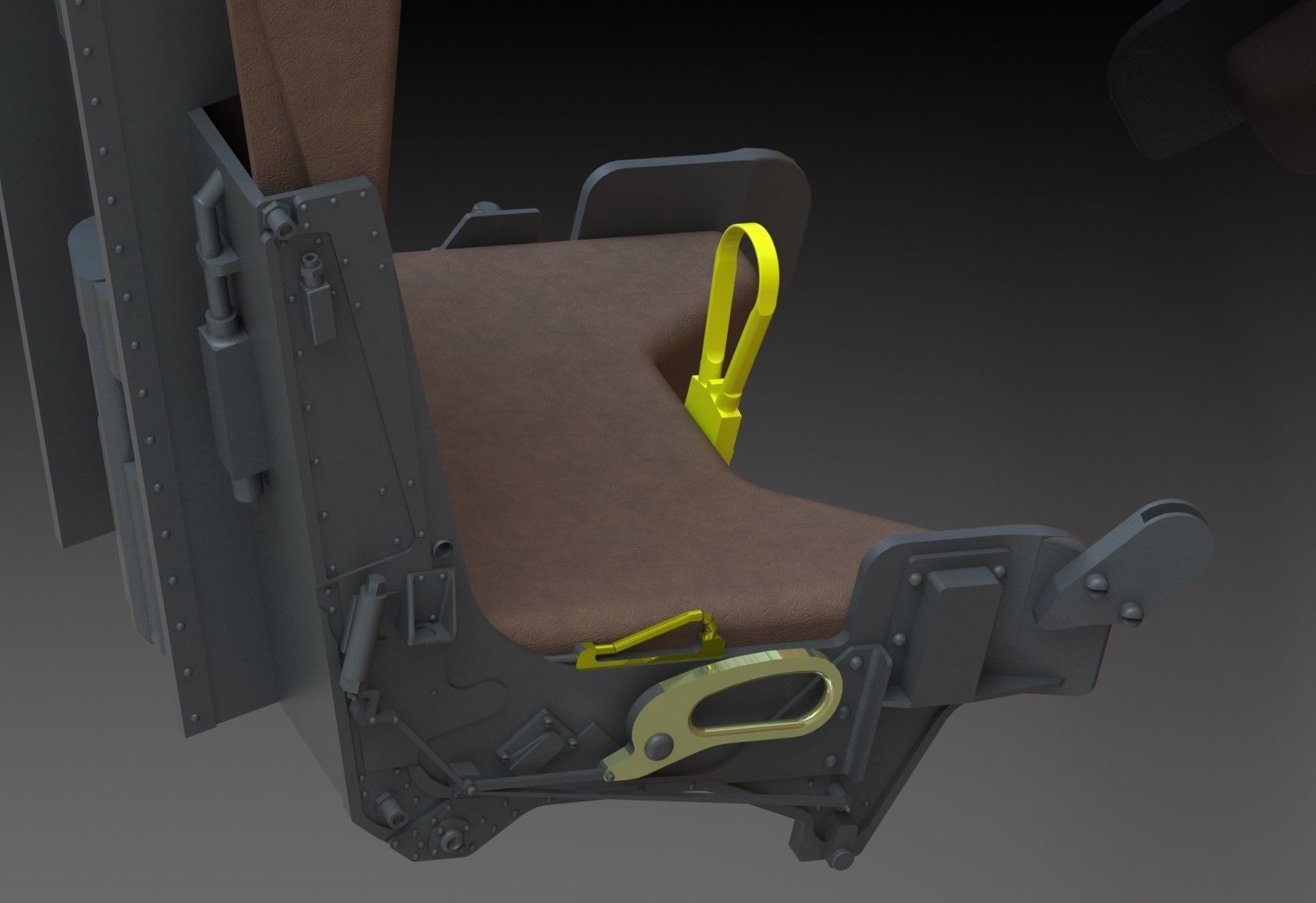 F4 Phantom Seat Martin Baker MK7  3D print model_4