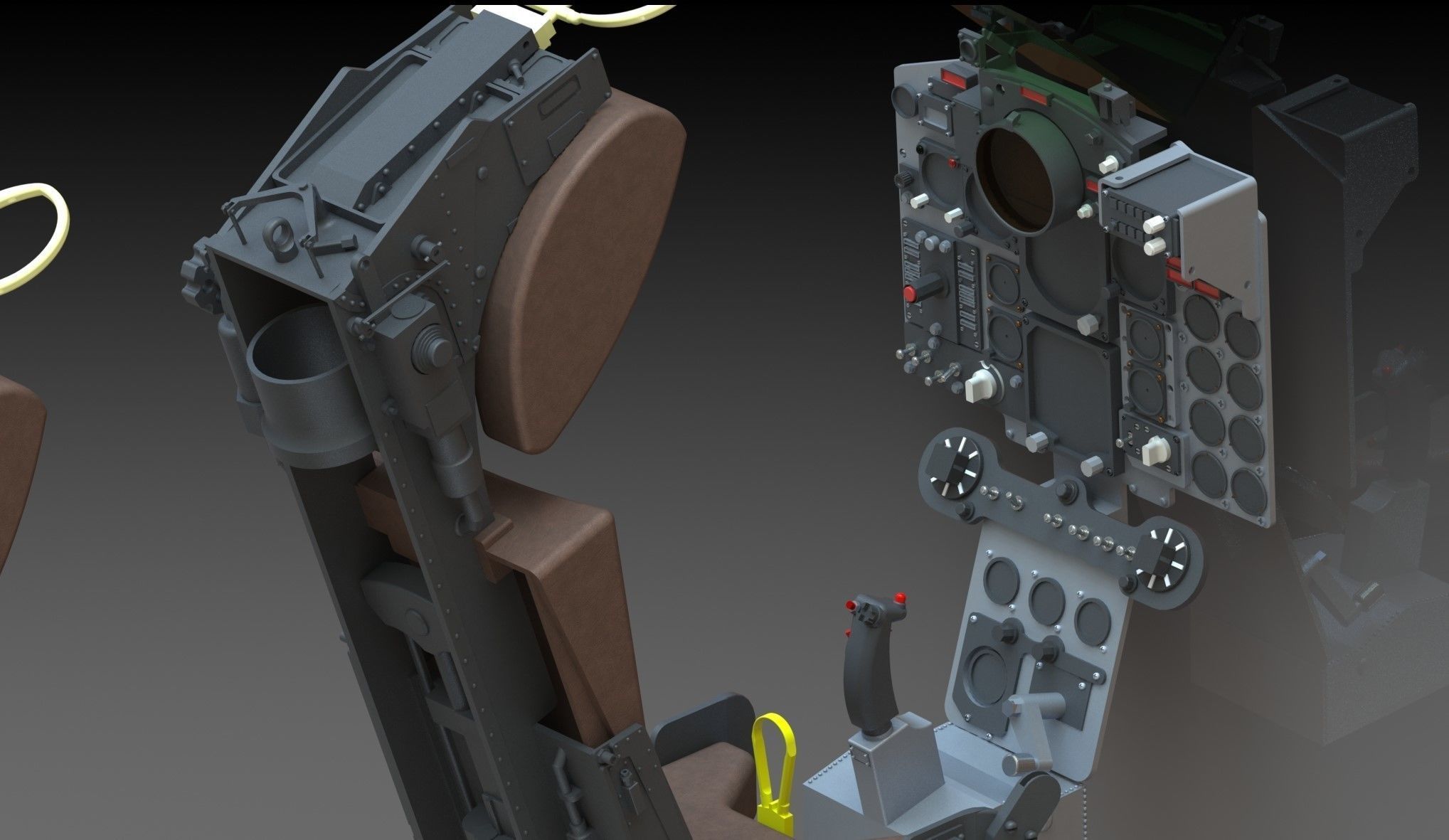 F4 Phantom Hight definition work  Cockpit  3D print model_12