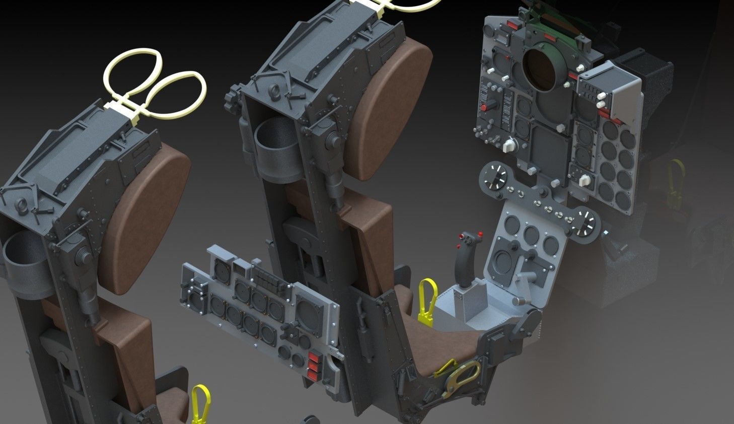 F4 Phantom Hight definition work  Cockpit  3D print model_16