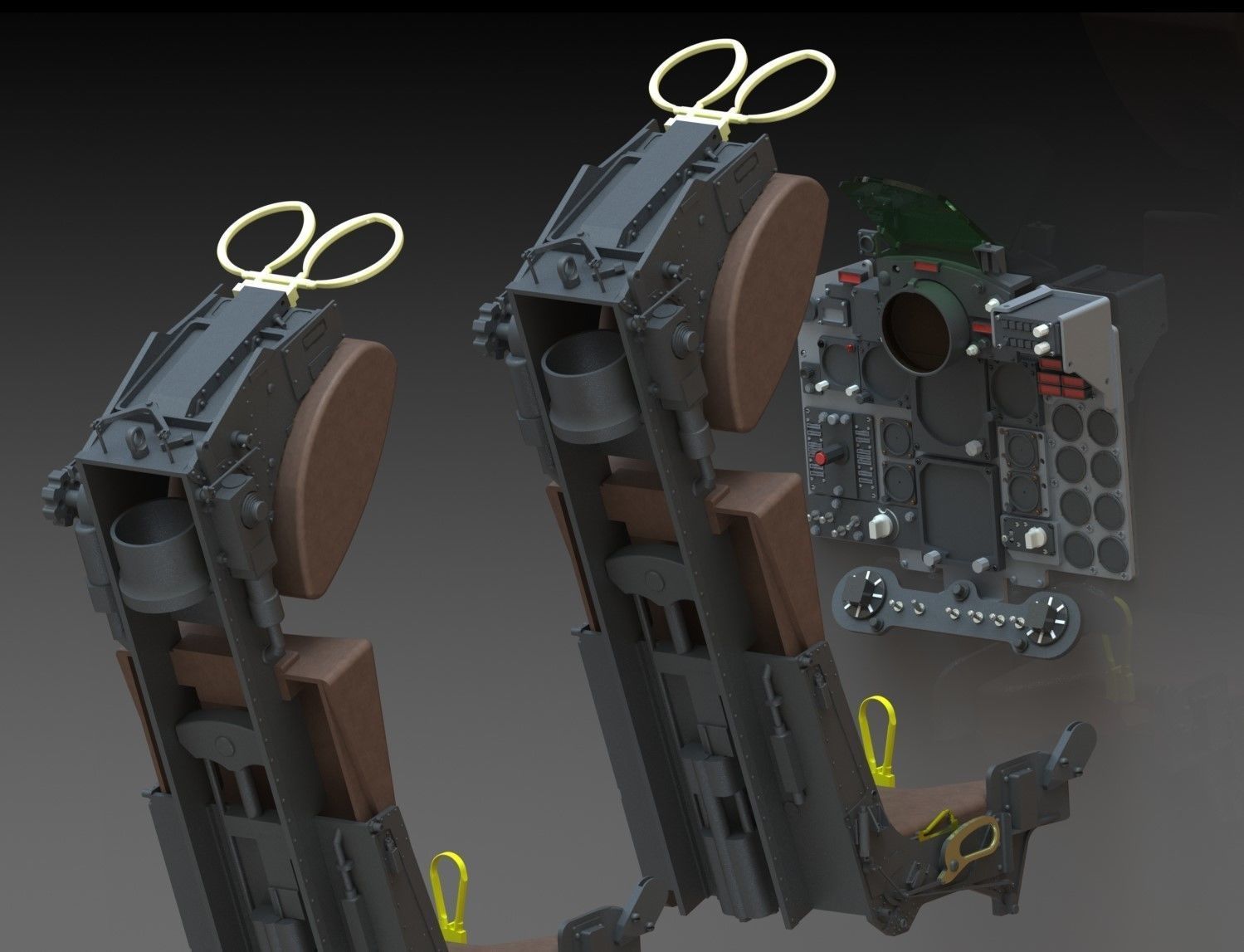 F4 Phantom Hight definition work  Cockpit  3D print model_10