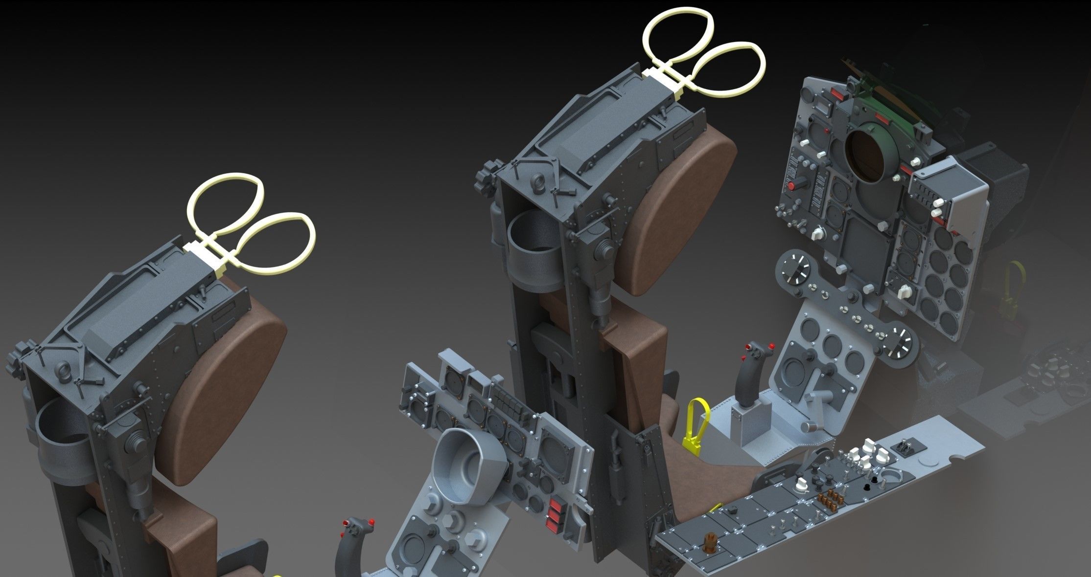 F4 Phantom Hight definition work  Cockpit  3D print model_18