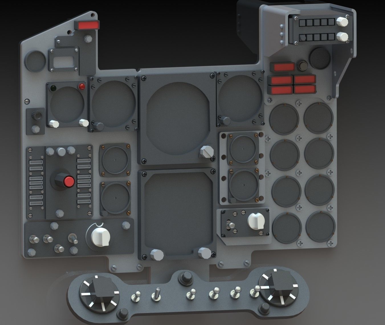 F4 Phantom Hight definition work  Cockpit  3D print model_6