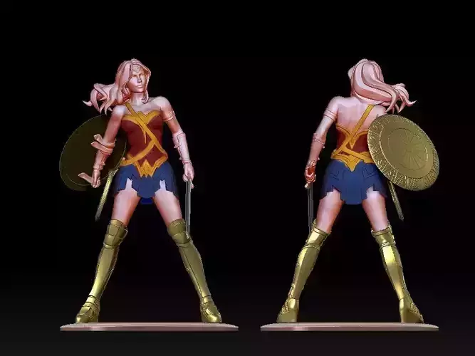 Wonder Women Ready to 3d print