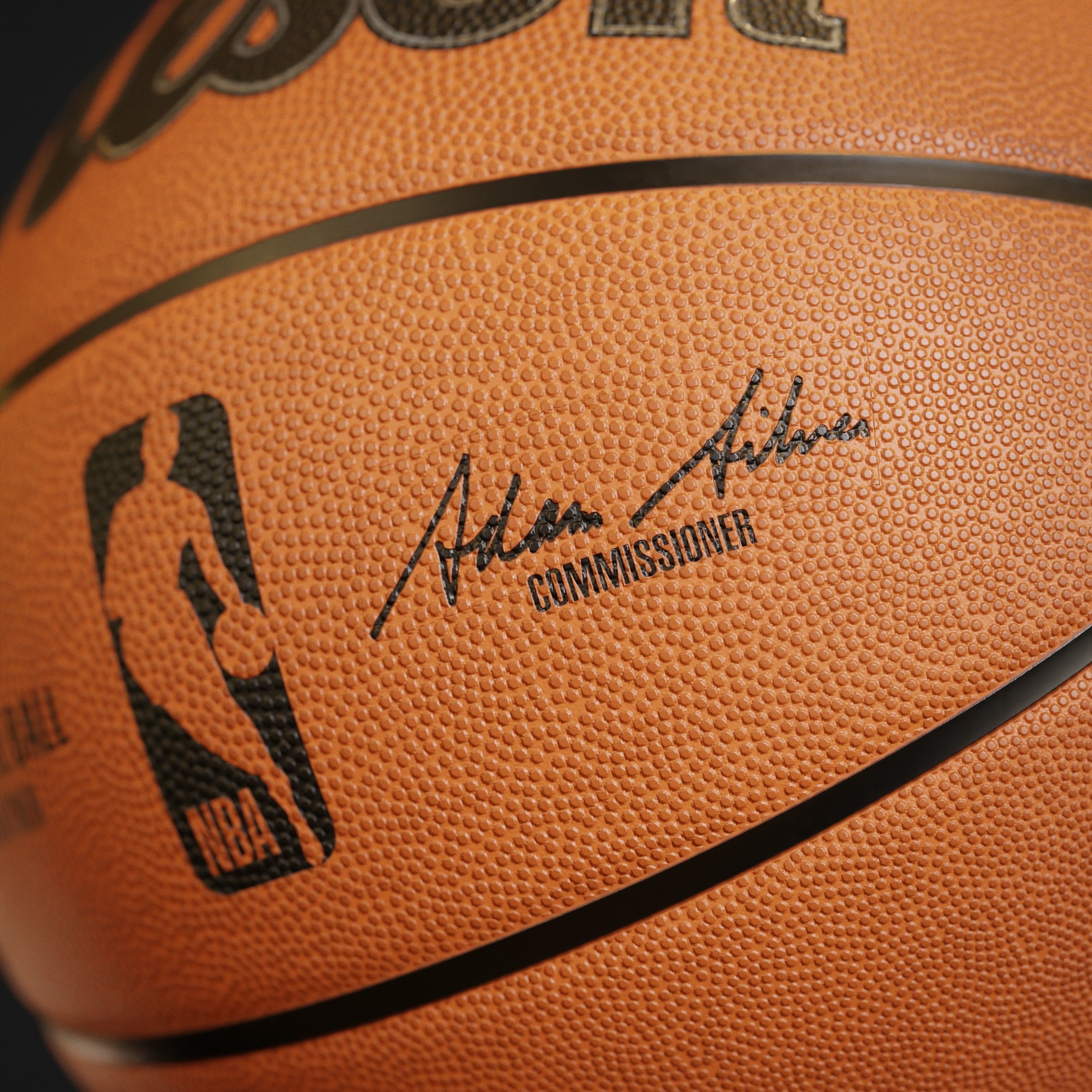 NBA Wilson Official Game basketball 2023 3D model_1