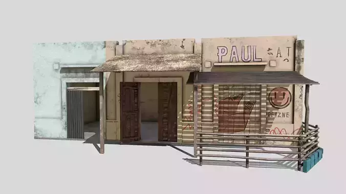 Small Building Low-poly 3D model