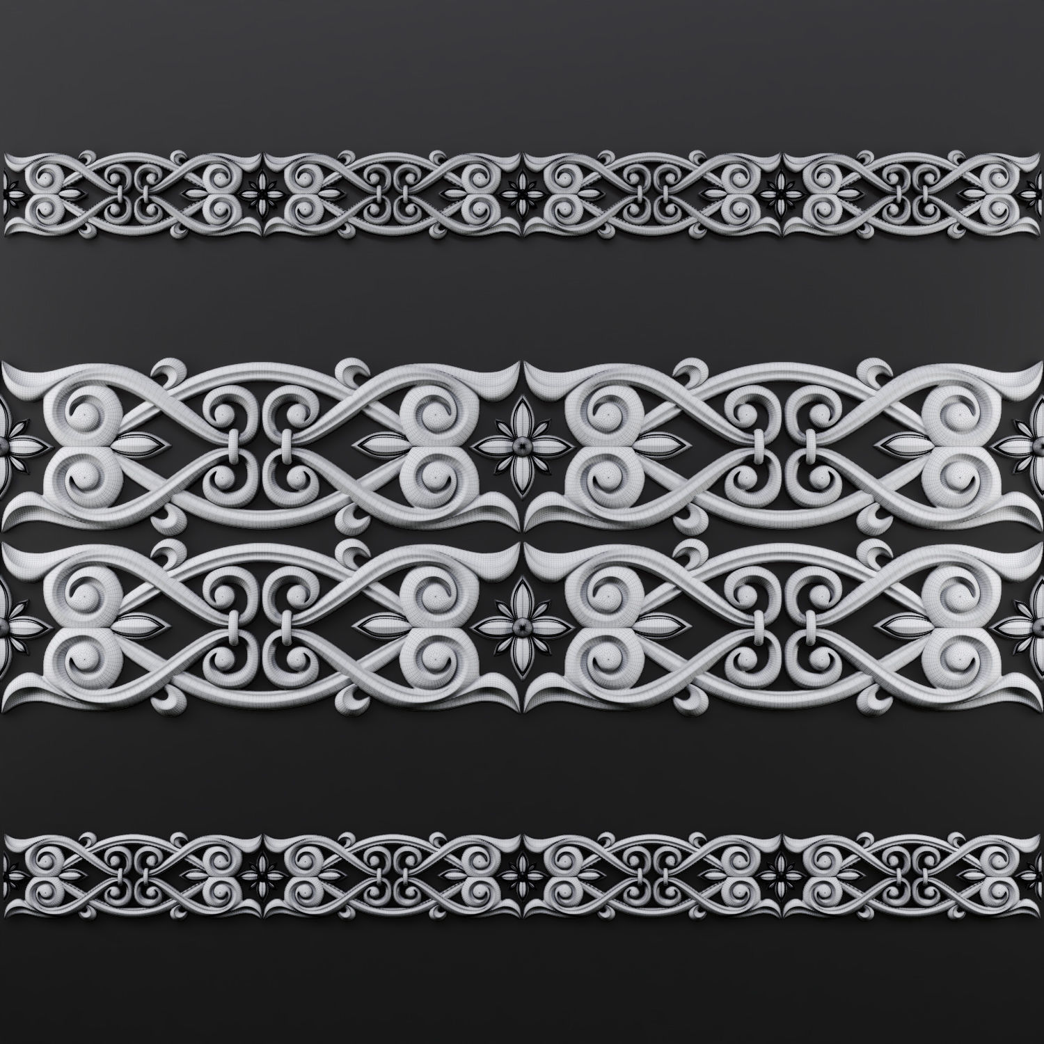 Oz-Trim Ornament 02 3D model_2