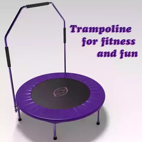 Trampoline for fitness and fun 3D model