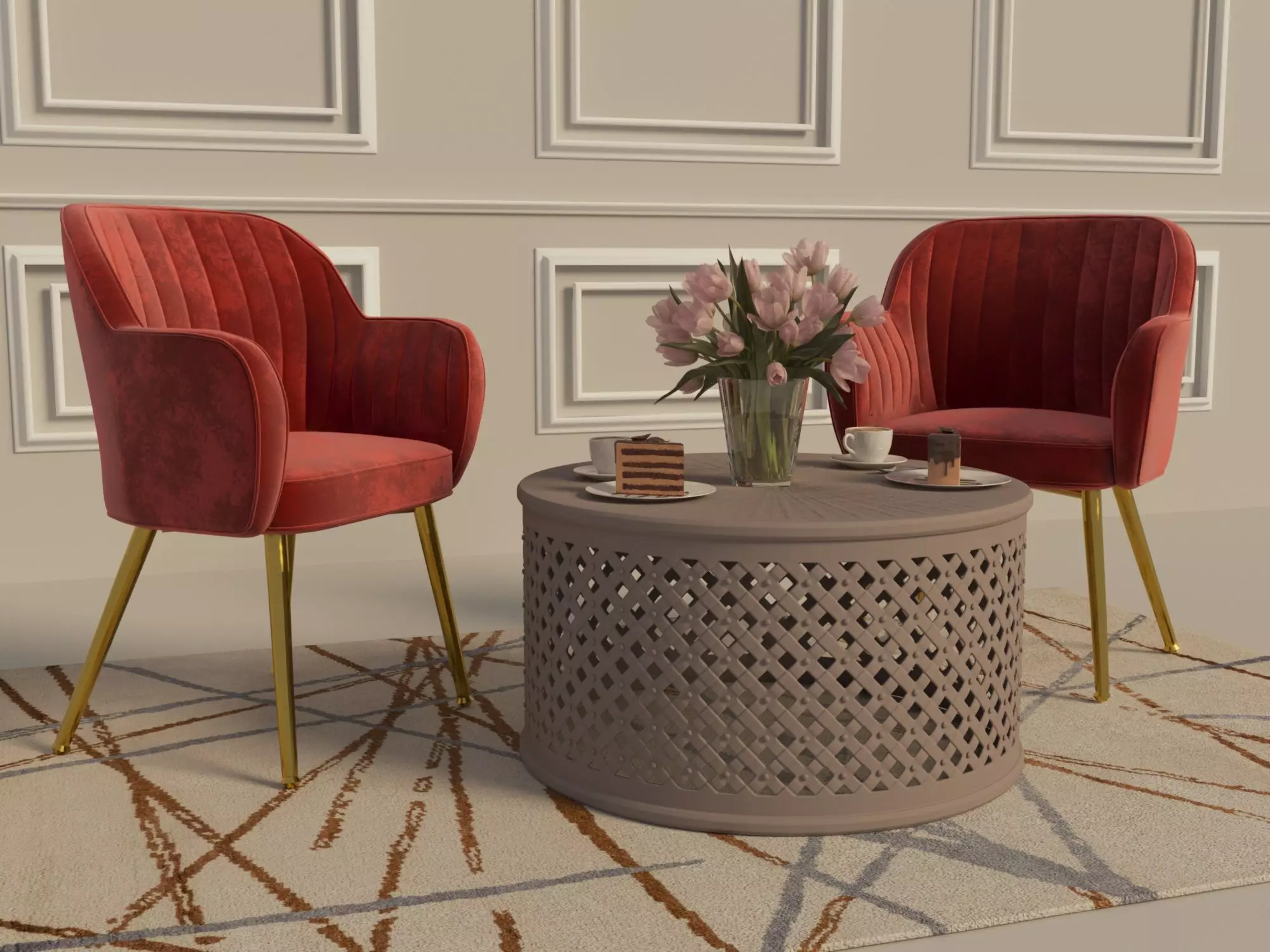ANDES Armchair 3D model_0