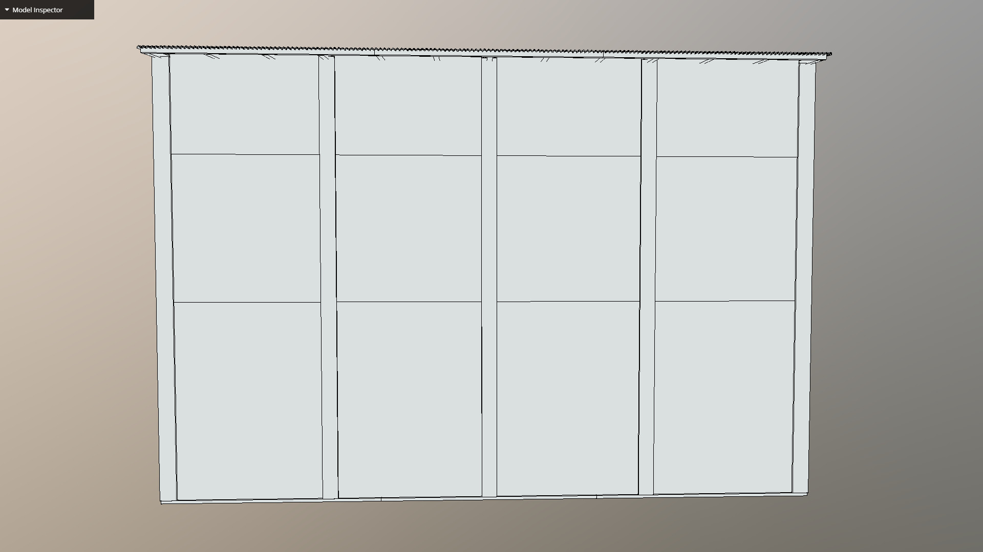 Old Building Low-poly 3D model_9