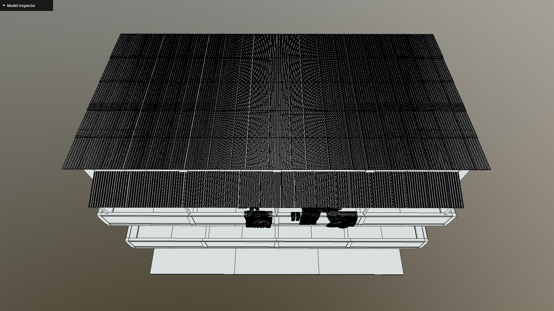 Old Building Low-poly 3D model_1