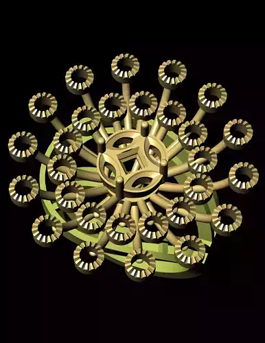 Women Cocktail Ring 3D print model