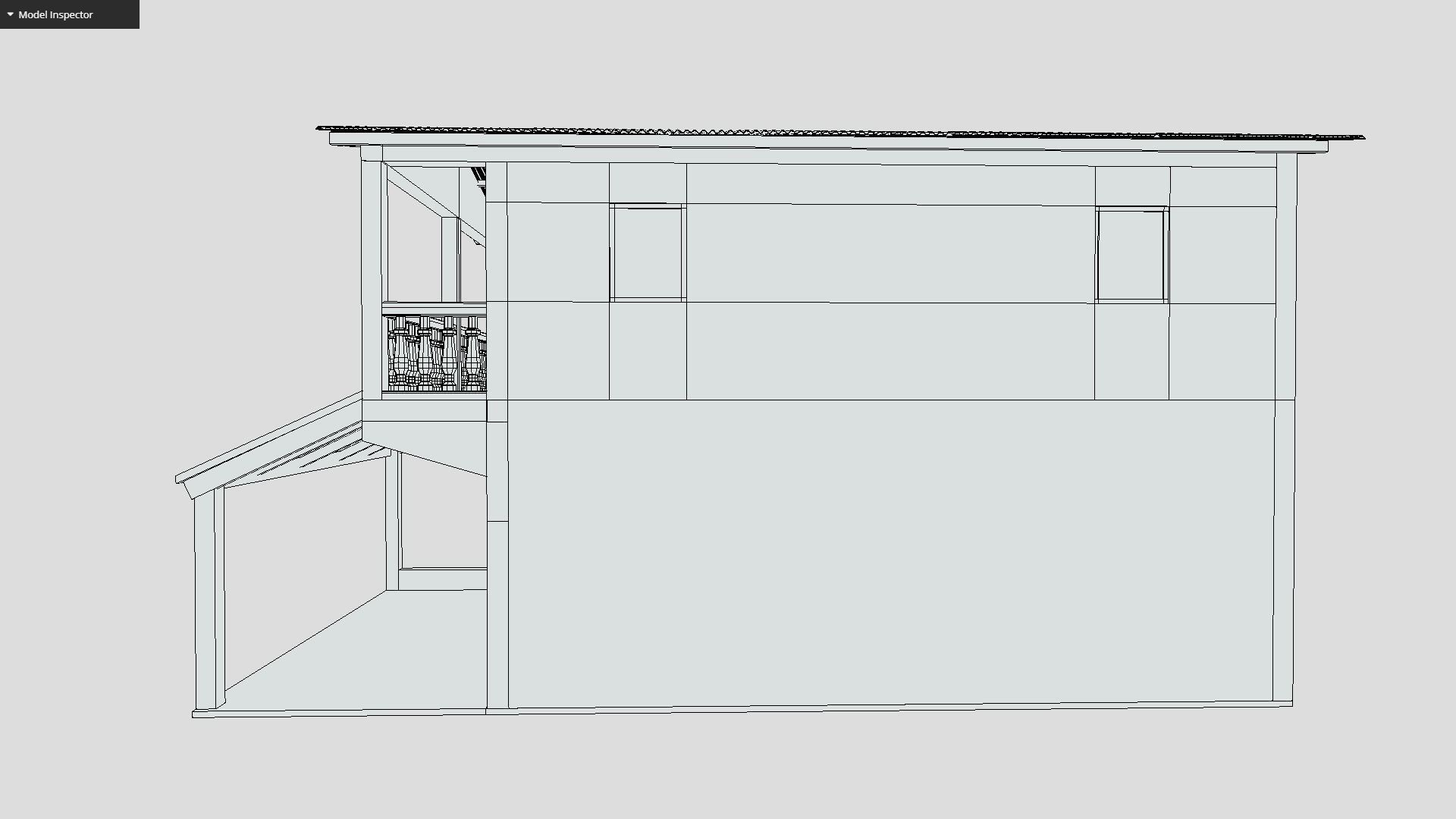 Simple House Low-poly 3D model_3