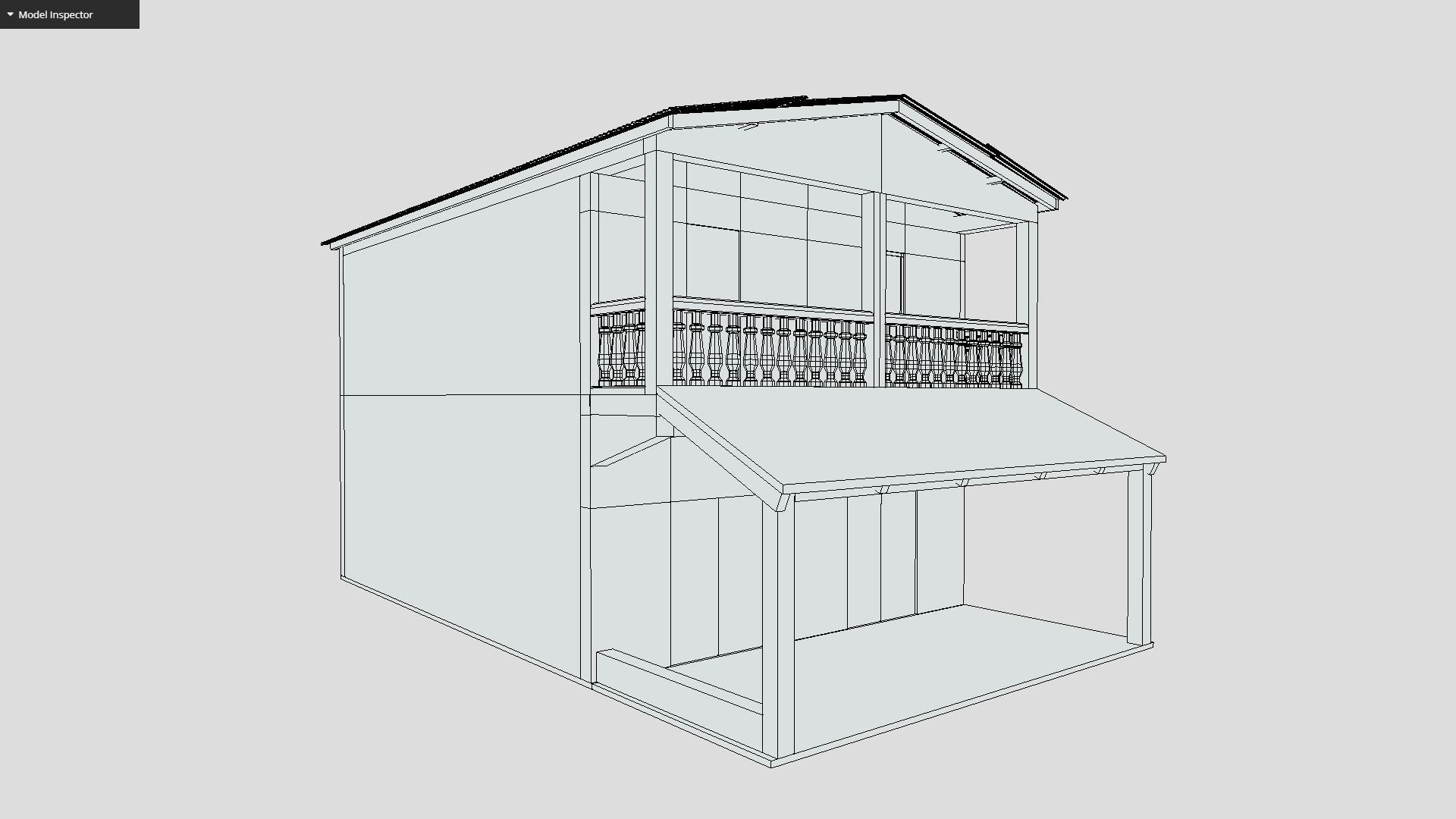 Simple House Low-poly 3D model_11