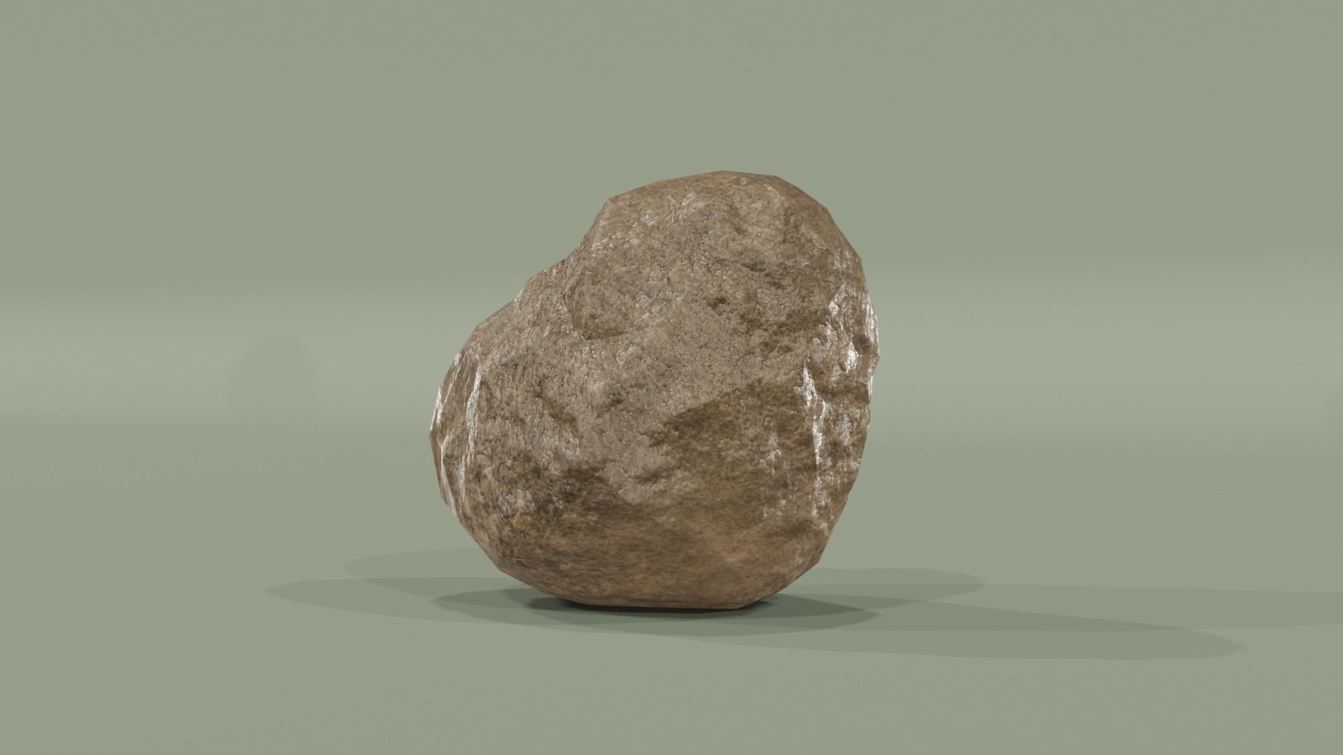 3D Game-Ready Rock Model Free low-poly 3D model_10