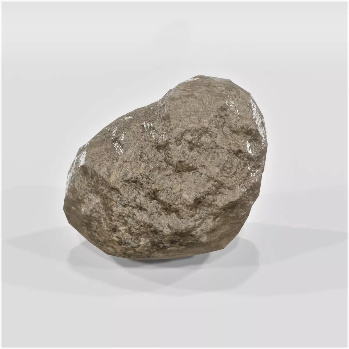 3D Game-Ready Rock Model Free low-poly 3D model_0