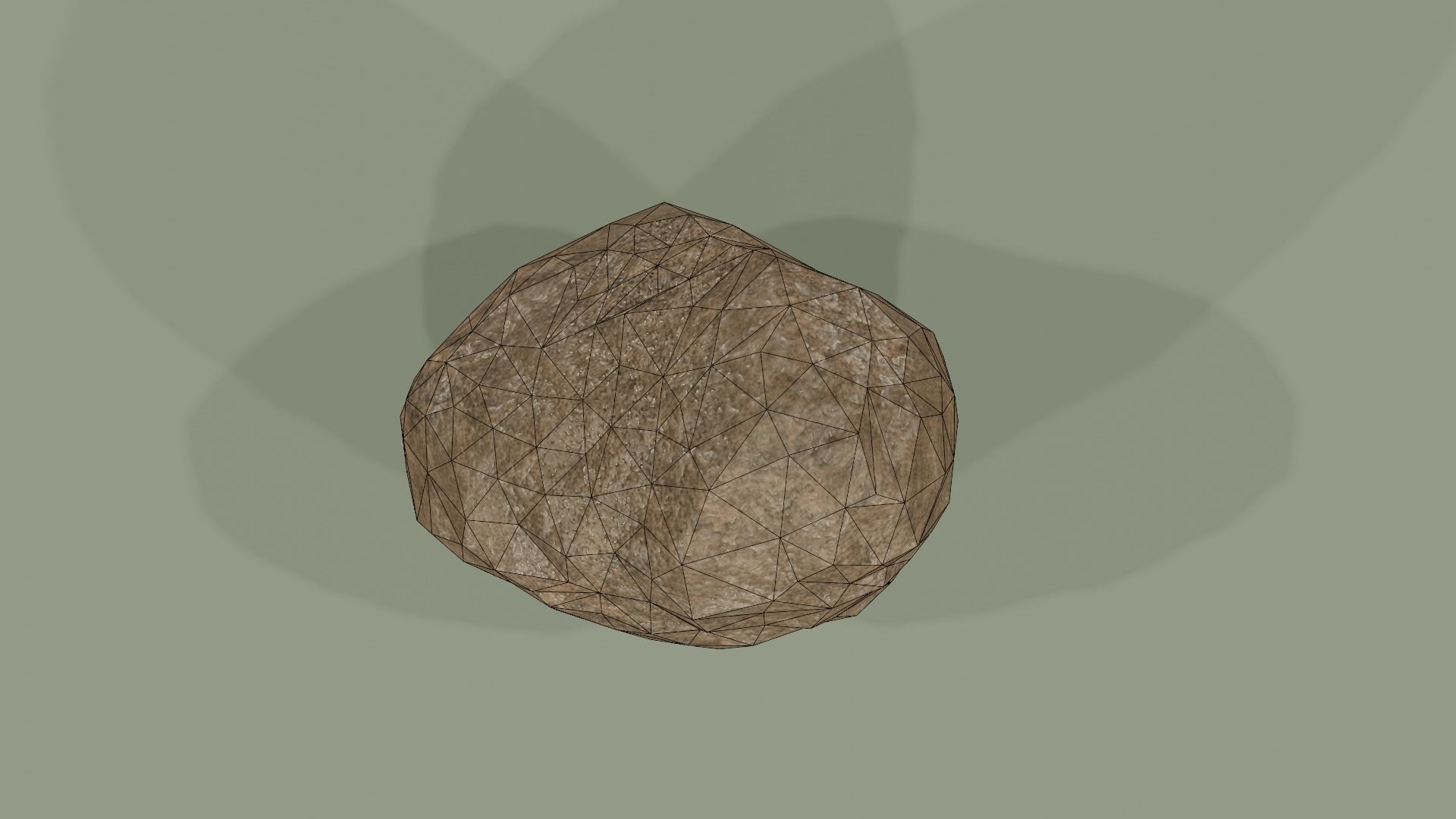 3D Game-Ready Rock Model Free low-poly 3D model_5