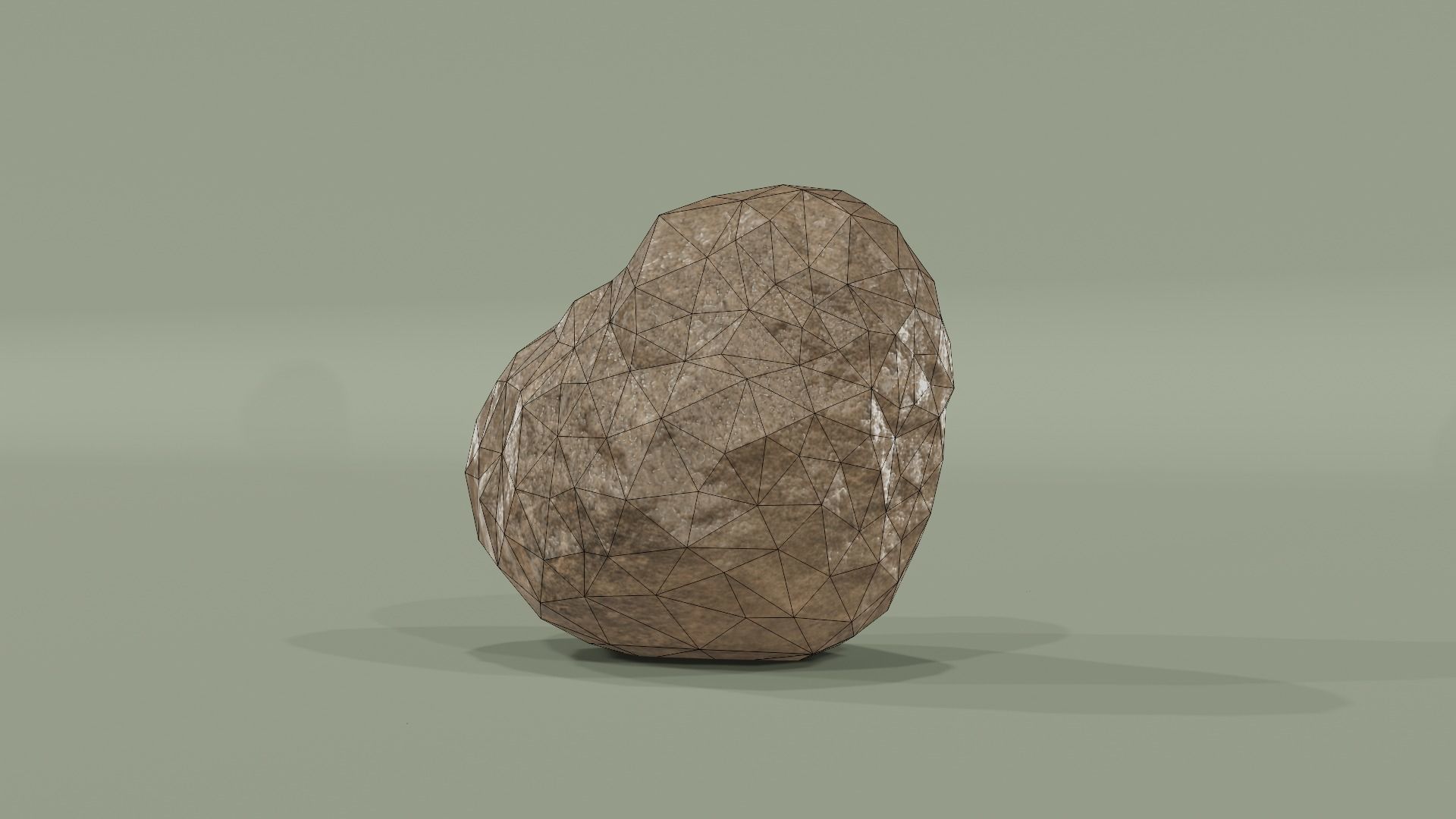 3D Game-Ready Rock Model Free low-poly 3D model_6