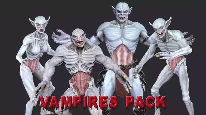 Vampires Pack 3D Model Collection