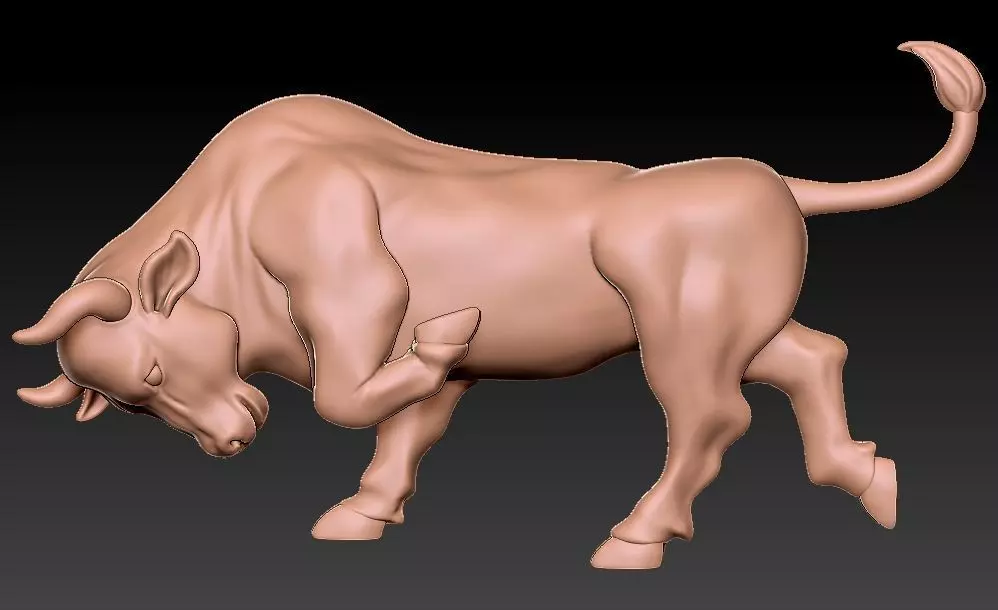 Bull 3D Printing  3D print model_0