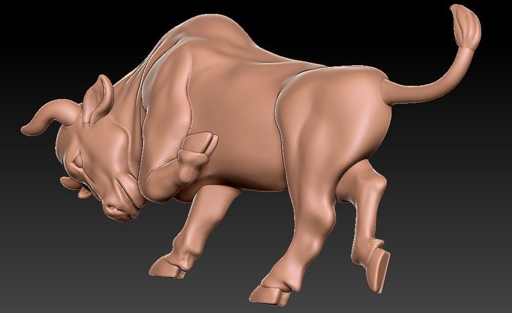 Bull 3D Printing  3D print model_2