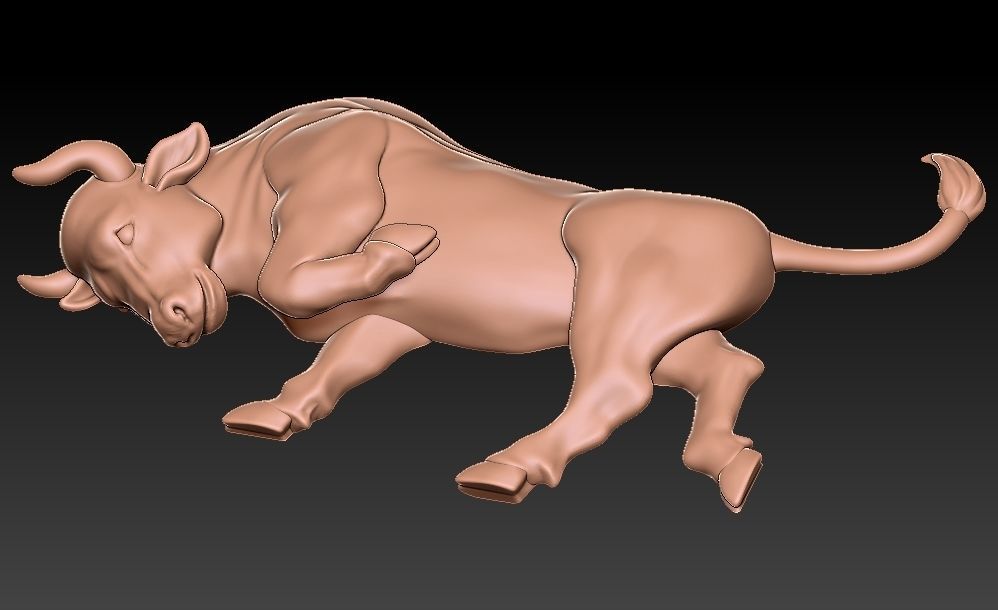 Bull 3D Printing  3D print model_4