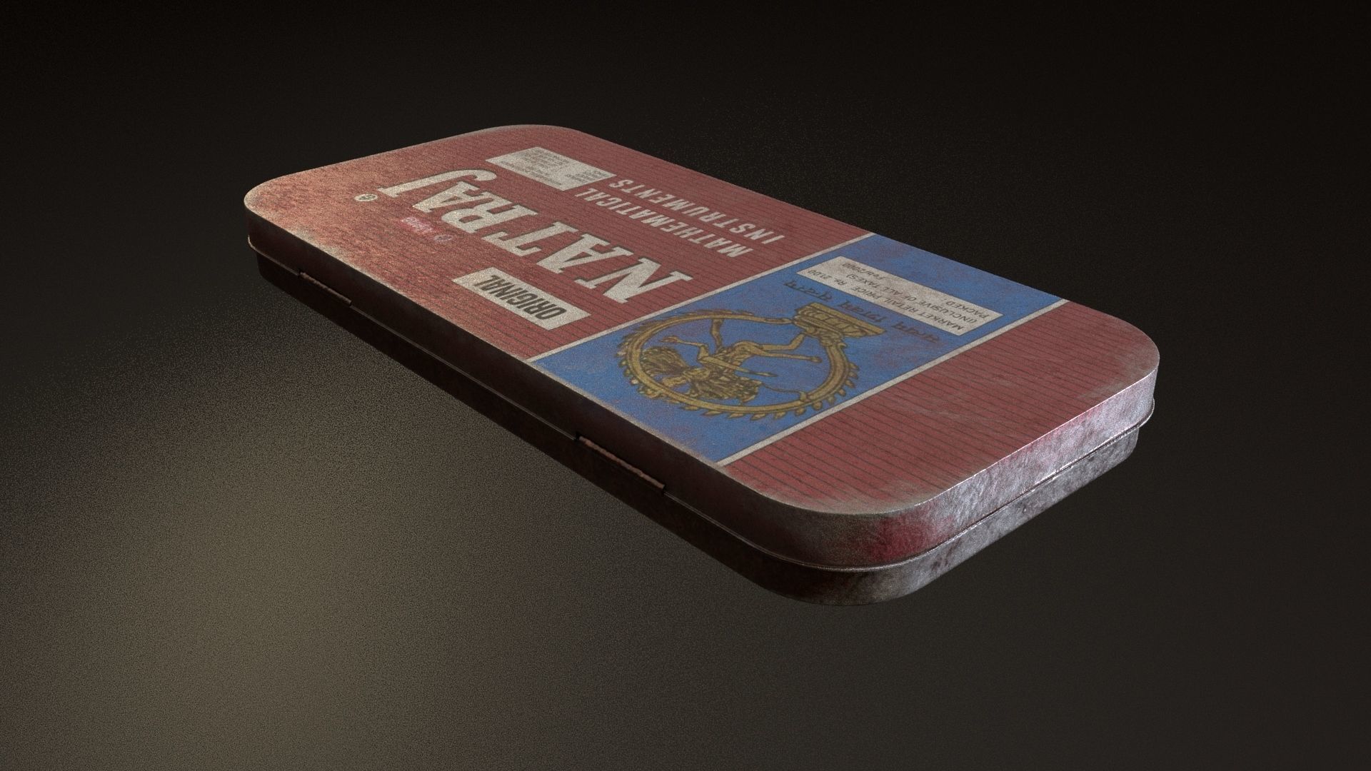 geometry compass box 3D model_2