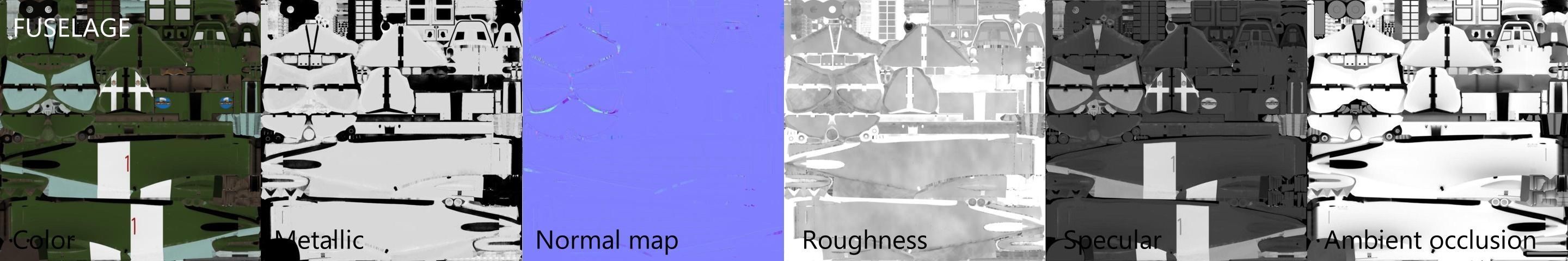 Re2000 Falco I - Catapult version - Rigged Low-poly 3D model_13