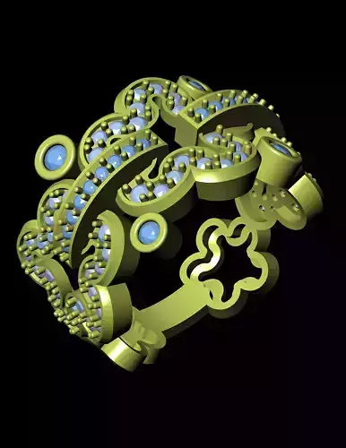 Women Cocktail Ring 3D print model