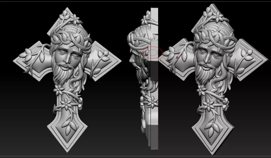 Cross Jesus  3D print model_0