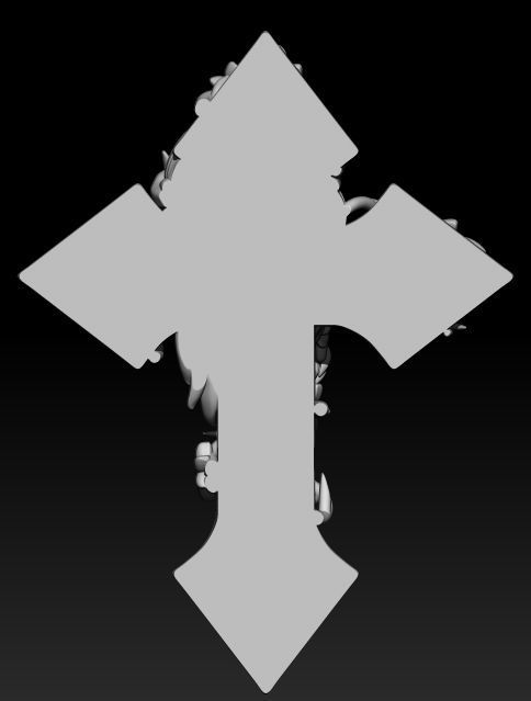 Cross Jesus  3D print model_5
