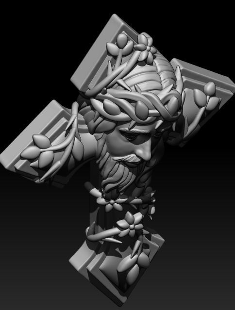 Cross Jesus  3D print model_4