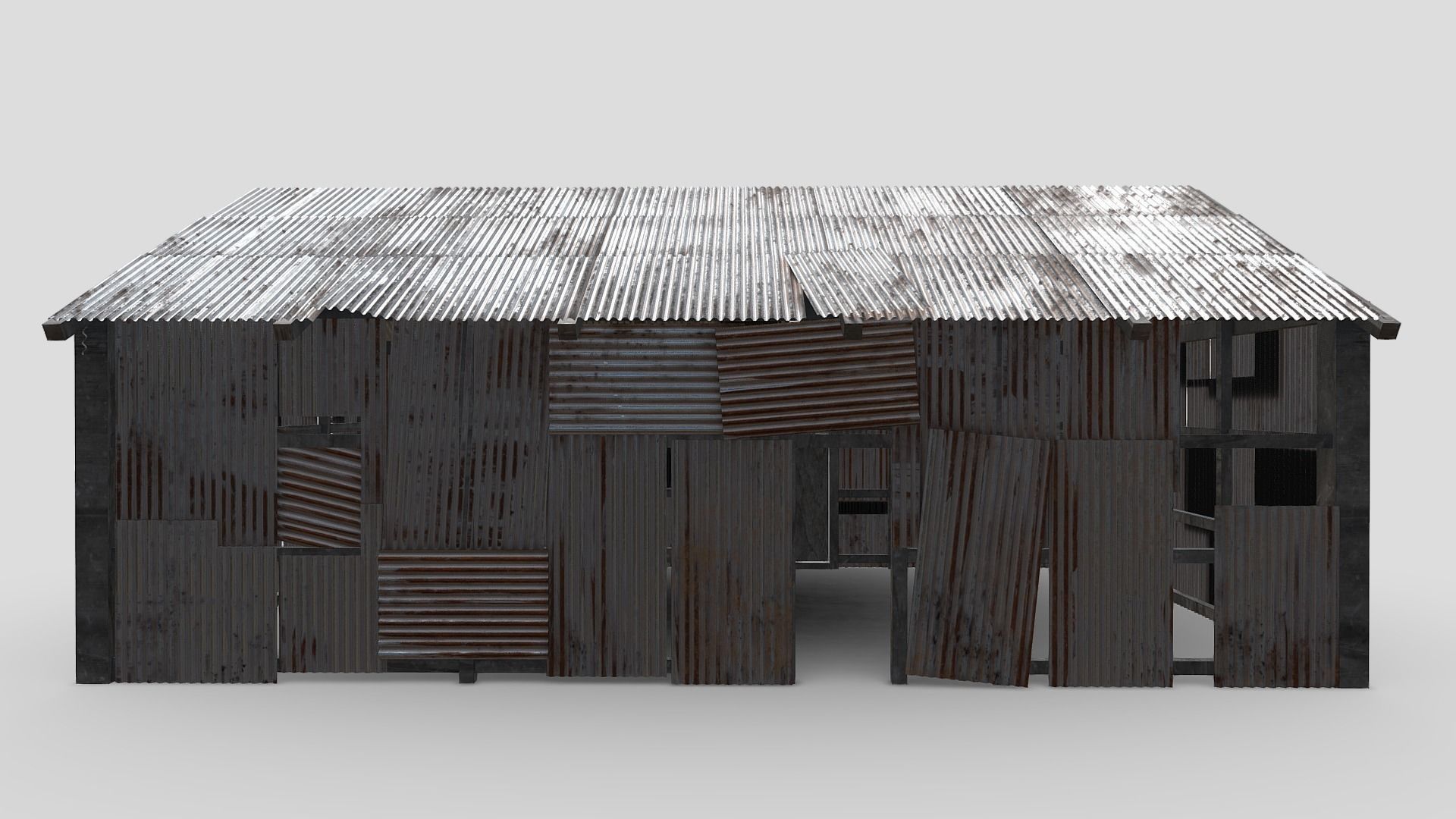 Rusty House 3D model_4