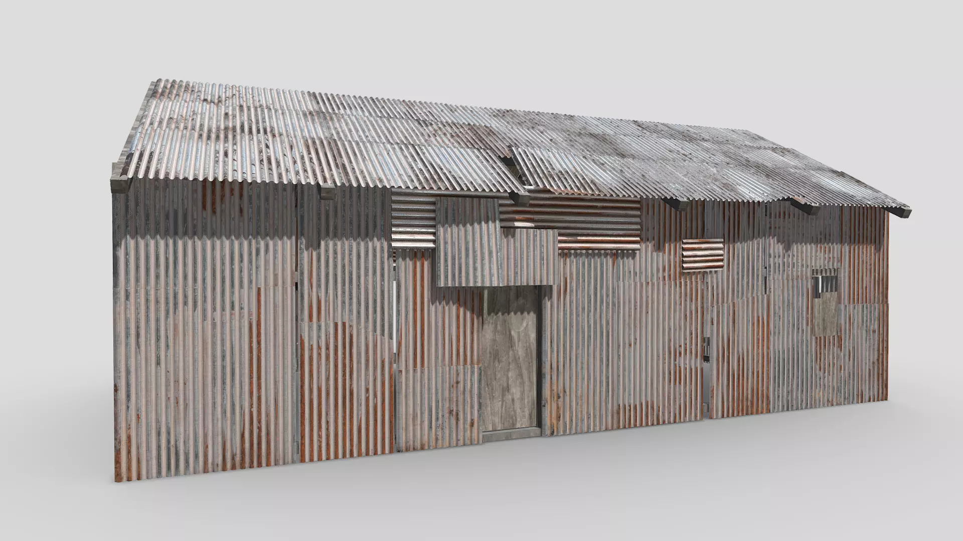 Rusty House 3D model_0