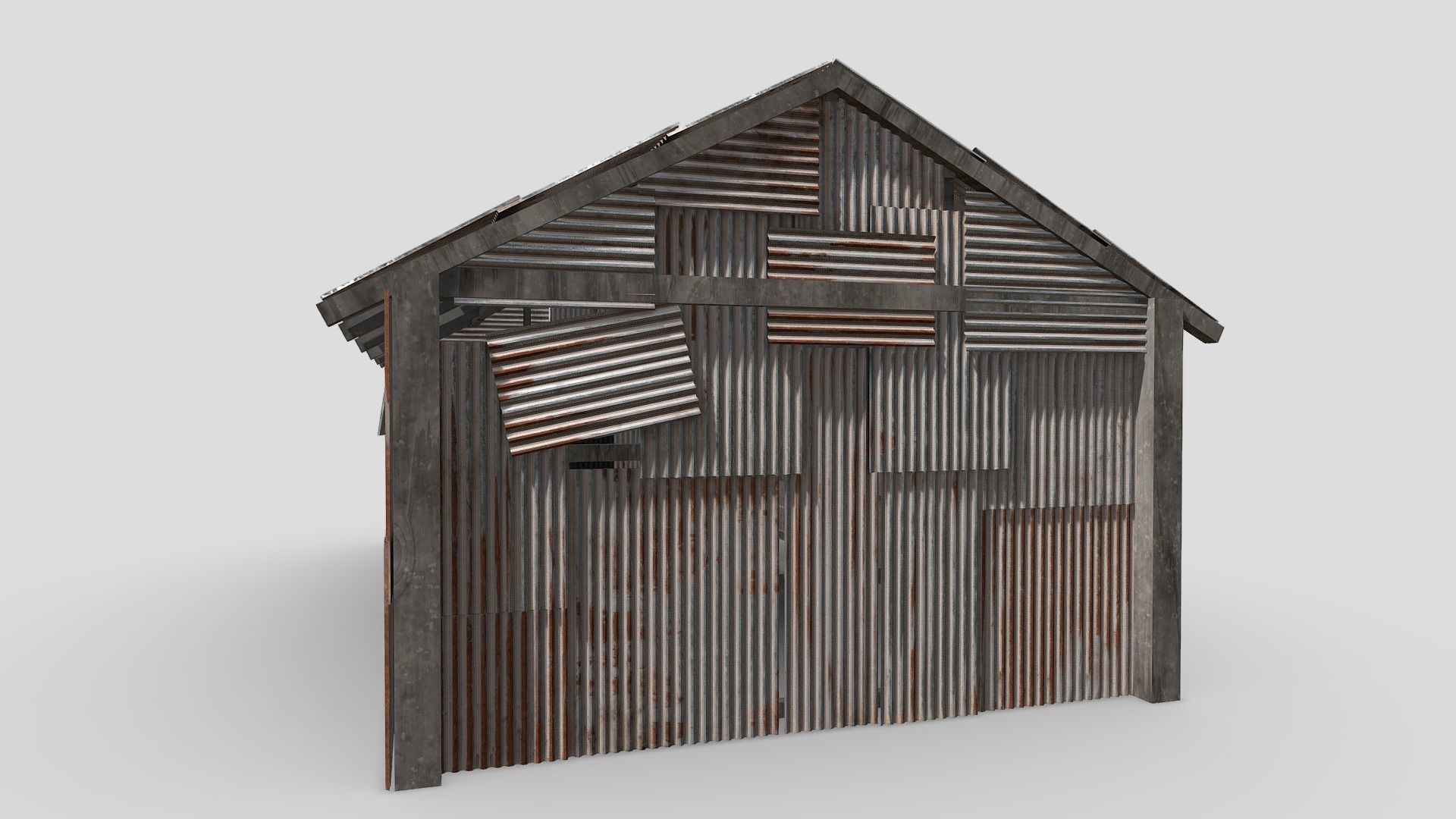 Rusty House 3D model_2