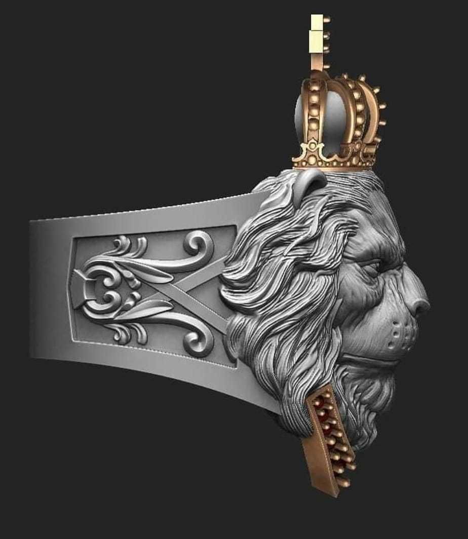 King Lion  3D print model_1