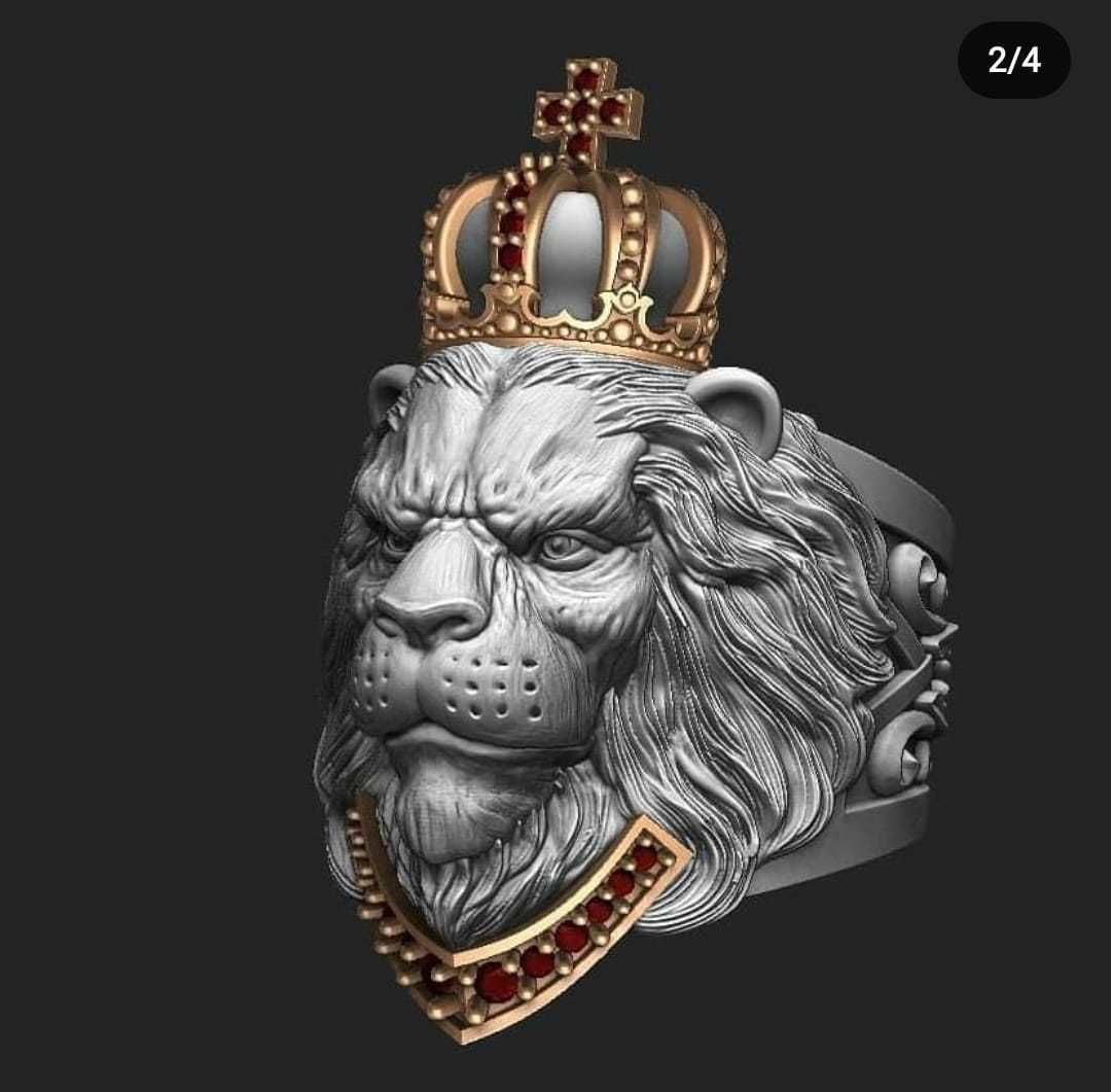 King Lion  3D print model_3