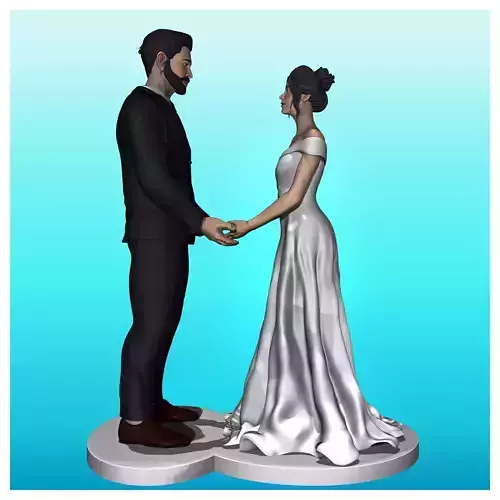 BRIDE AND GROOM 3D print model
