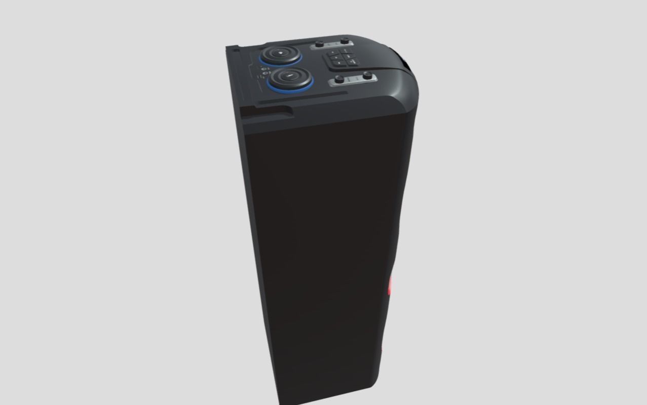Bluetooth speaker Low-poly 3D model_2