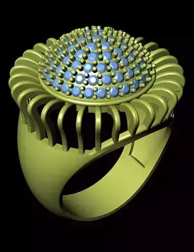 Women Cocktail Ring 3D print model