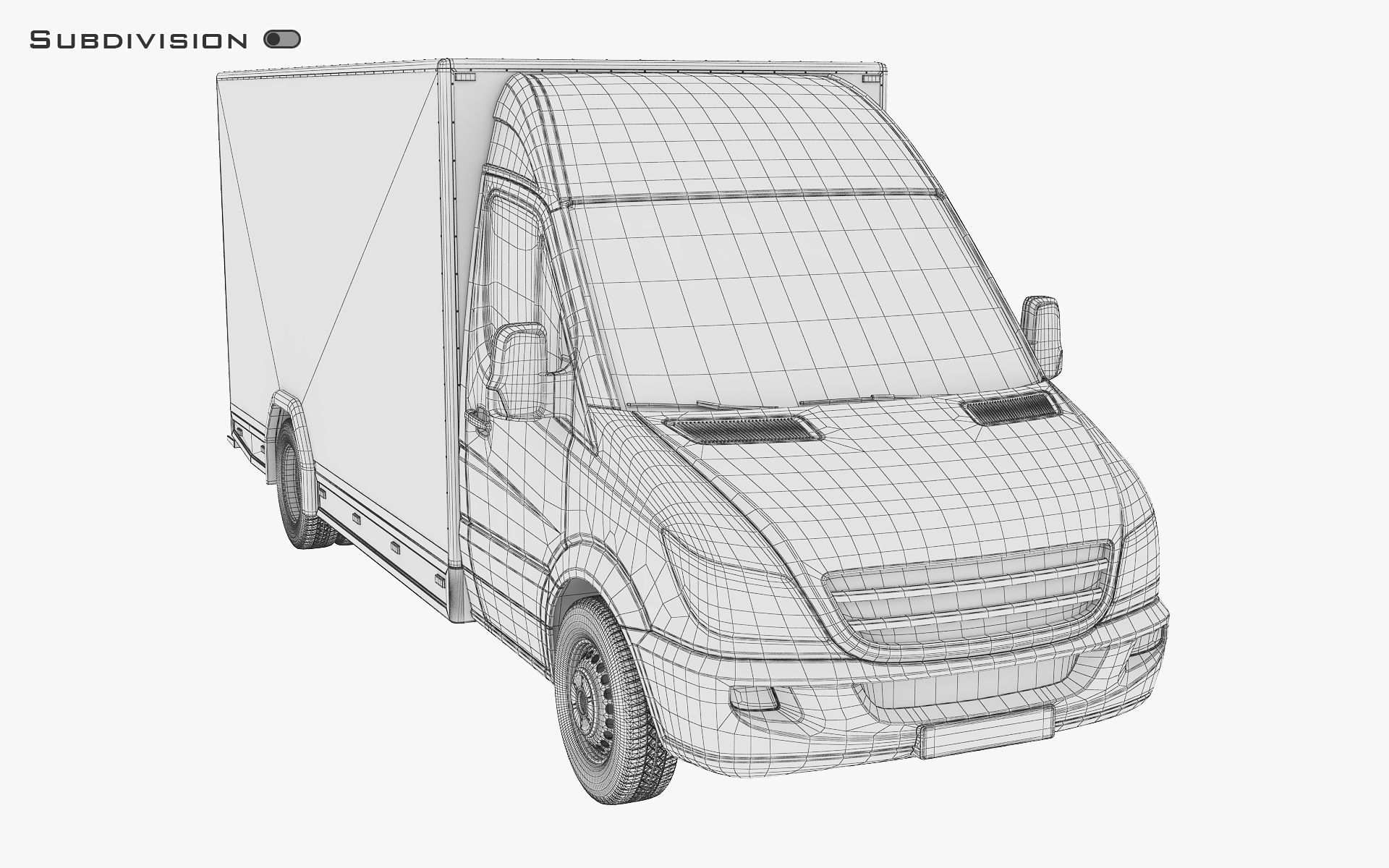 Mini Truck Box v 2 3D model_17