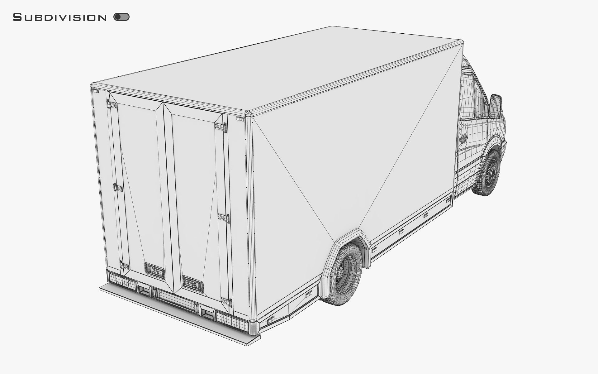 Mini Truck Box v 2 3D model_25
