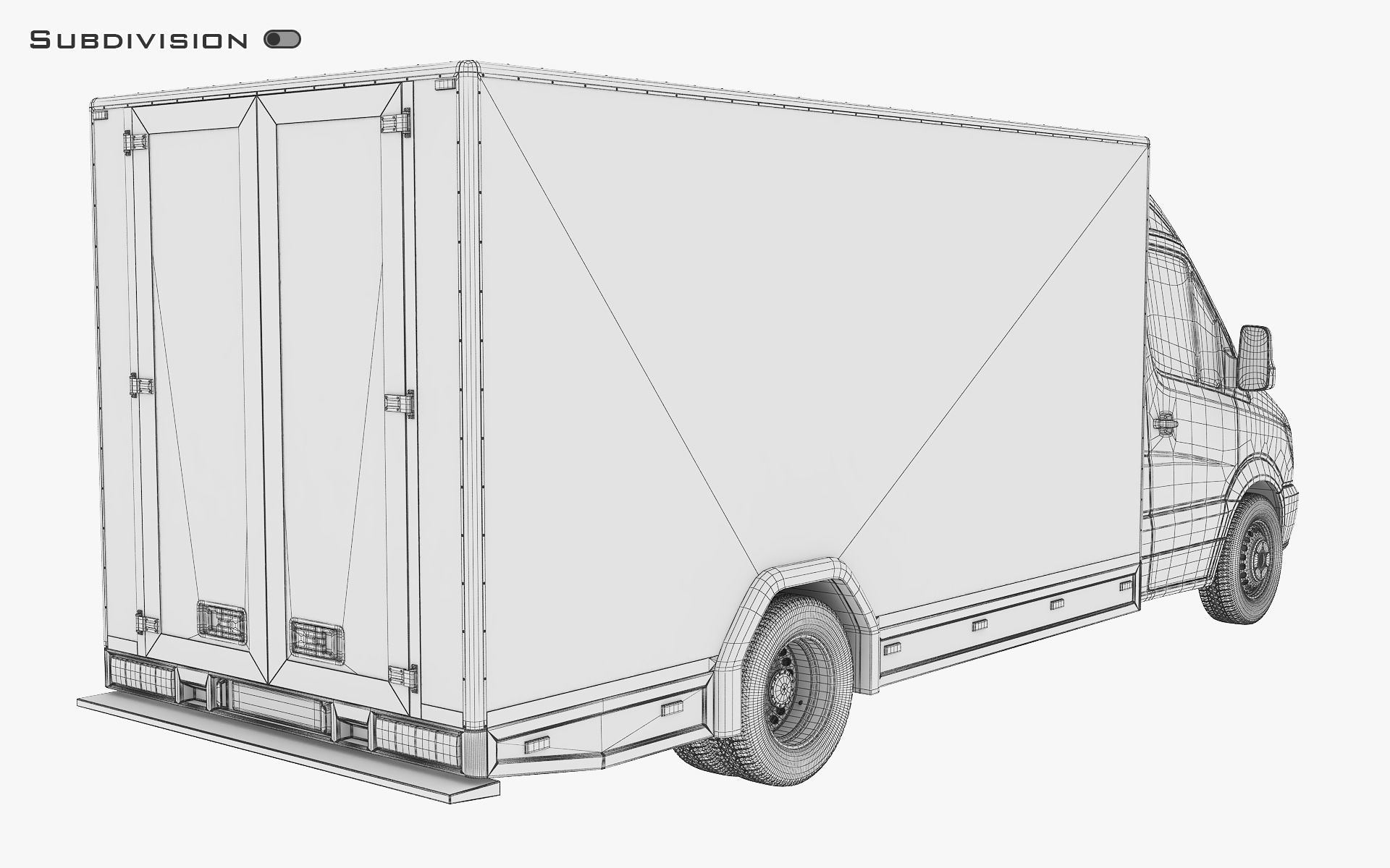 Mini Truck Box v 2 3D model_15
